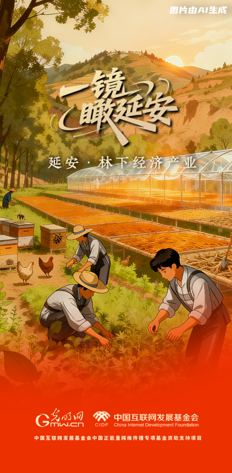 杏彩体育平台【一镜瞰延安·AI海报】苹果甜、光伏亮……这些产业有了“新花样”(图3)